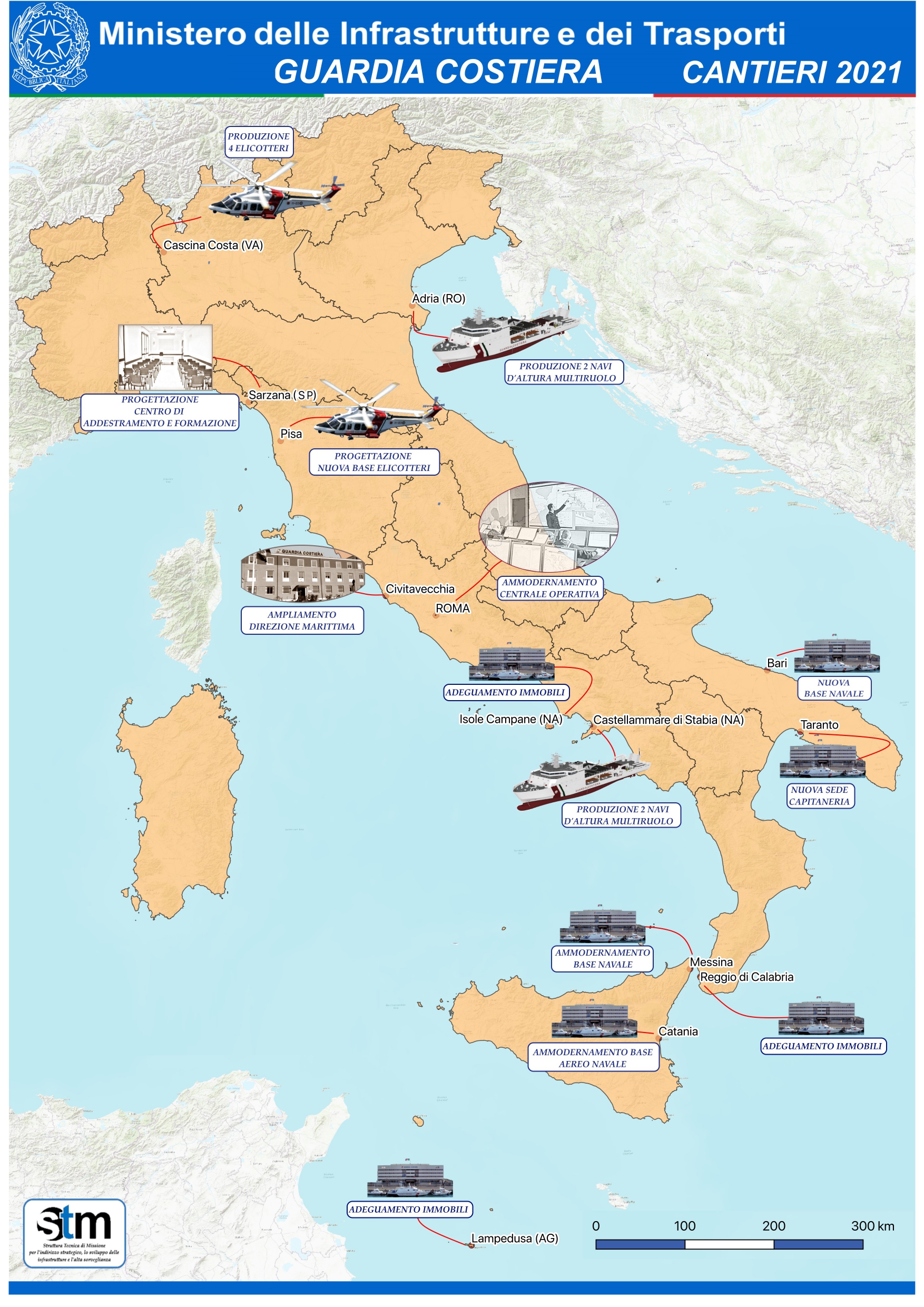Guardia Costiera cantieri 2021