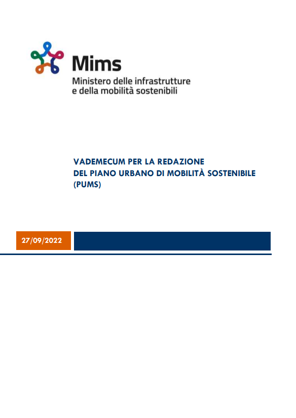 Vademecum per la redazione del piano urbano di mobilità sostenibile (PUMS)