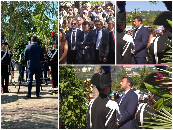 salvini a Genova varie 14ago23