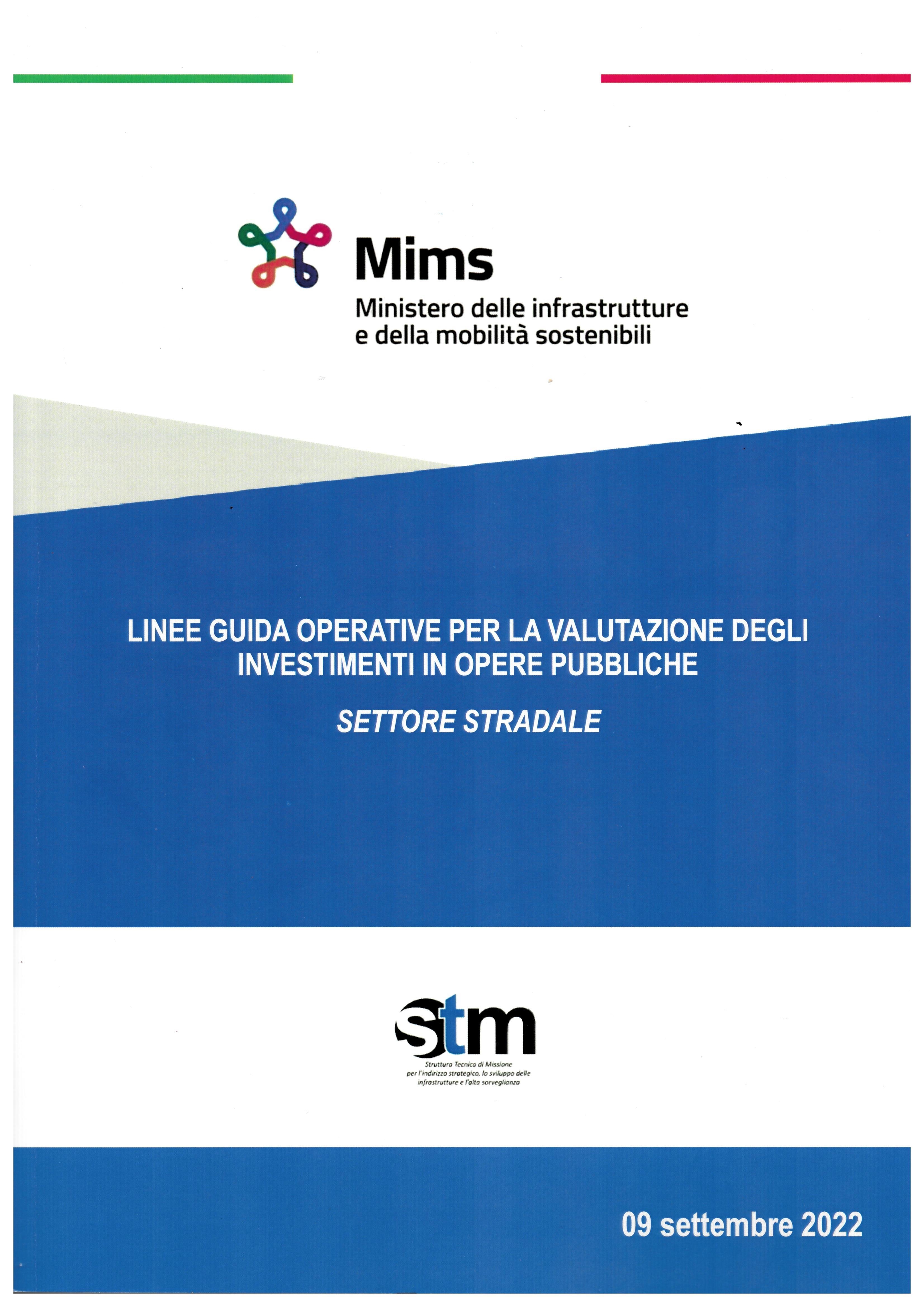 Linee Guida Operative per la Valutazione delle Opere Pubbliche - Settore Stradale