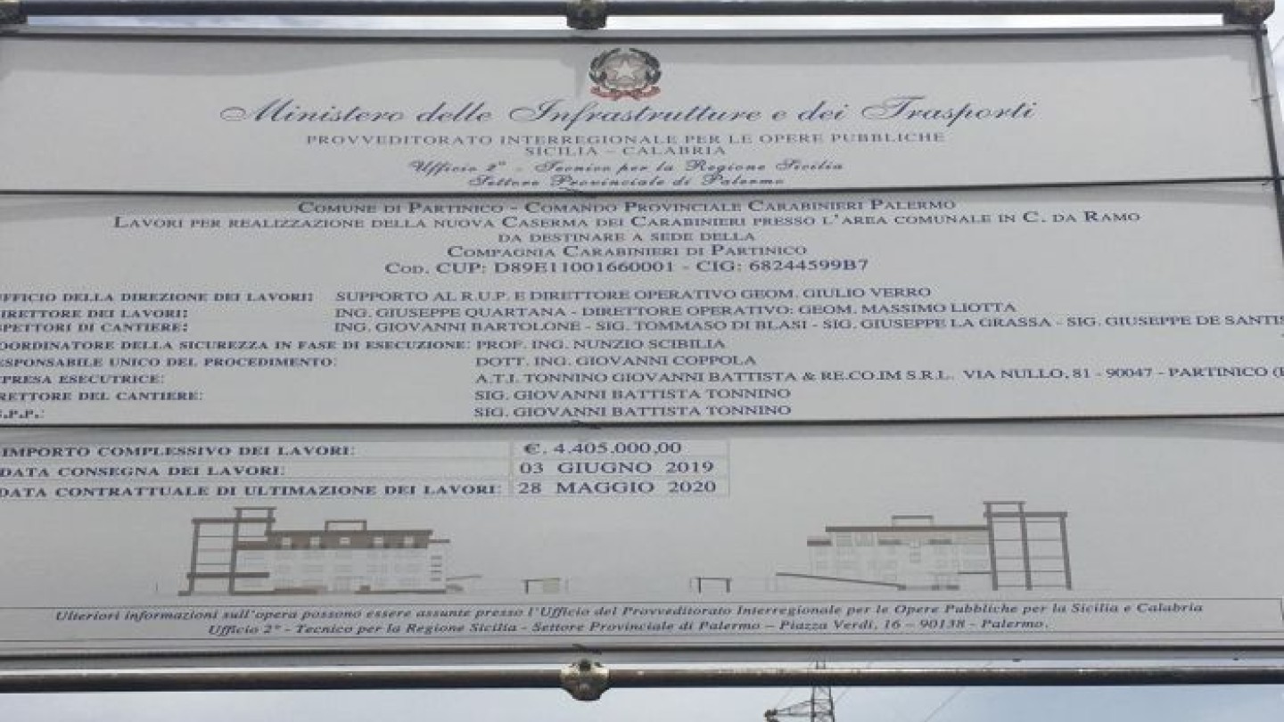 Caserma Carabinieri di Partinico