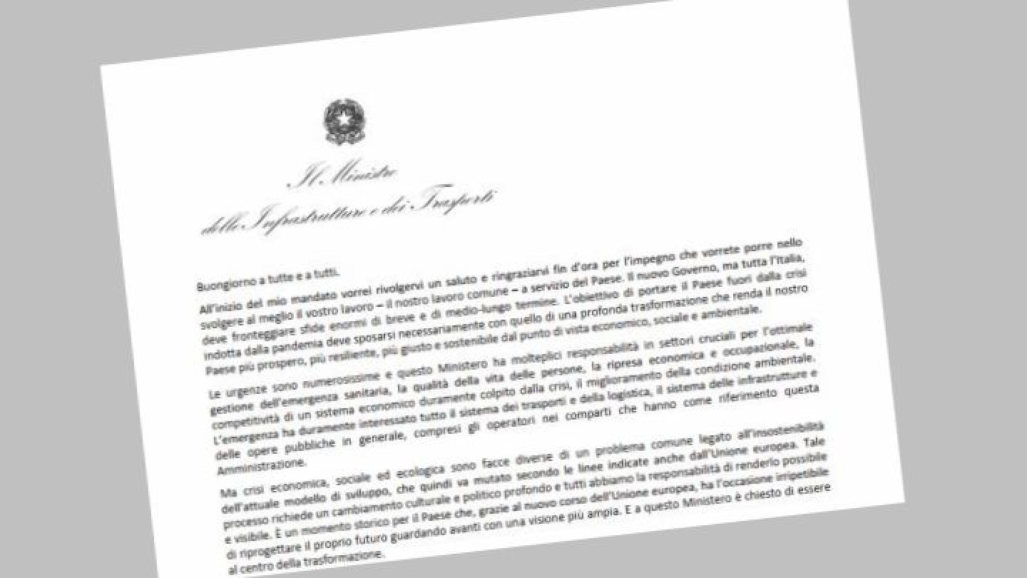 Lettera sig. Ministro