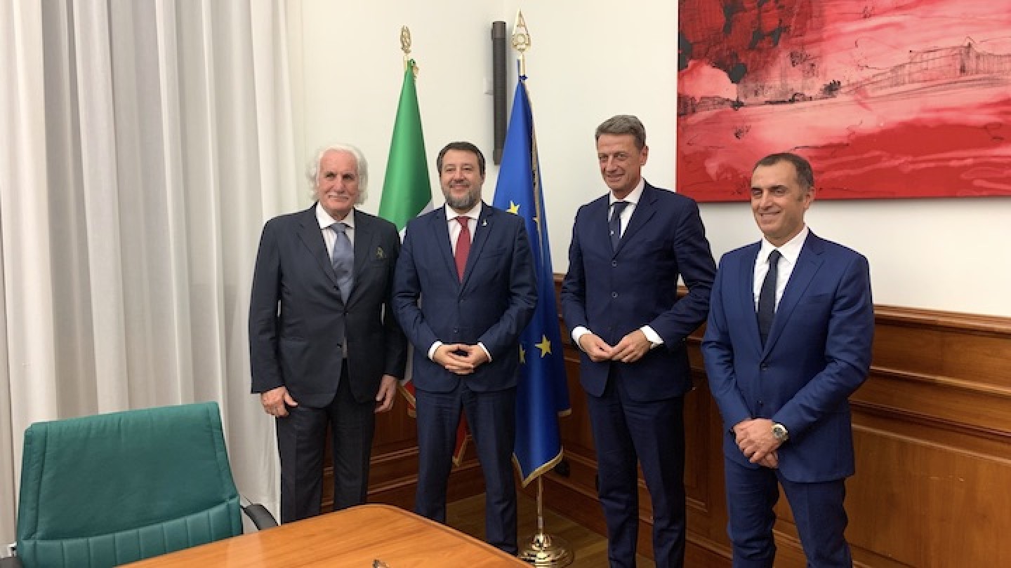 Mit, firma del protocollo tra Trenitalia e Simet con presenza del ministro Salvini