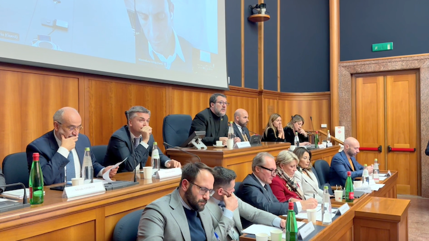 Il ministro Salvini prima riunione "Piano Casa"