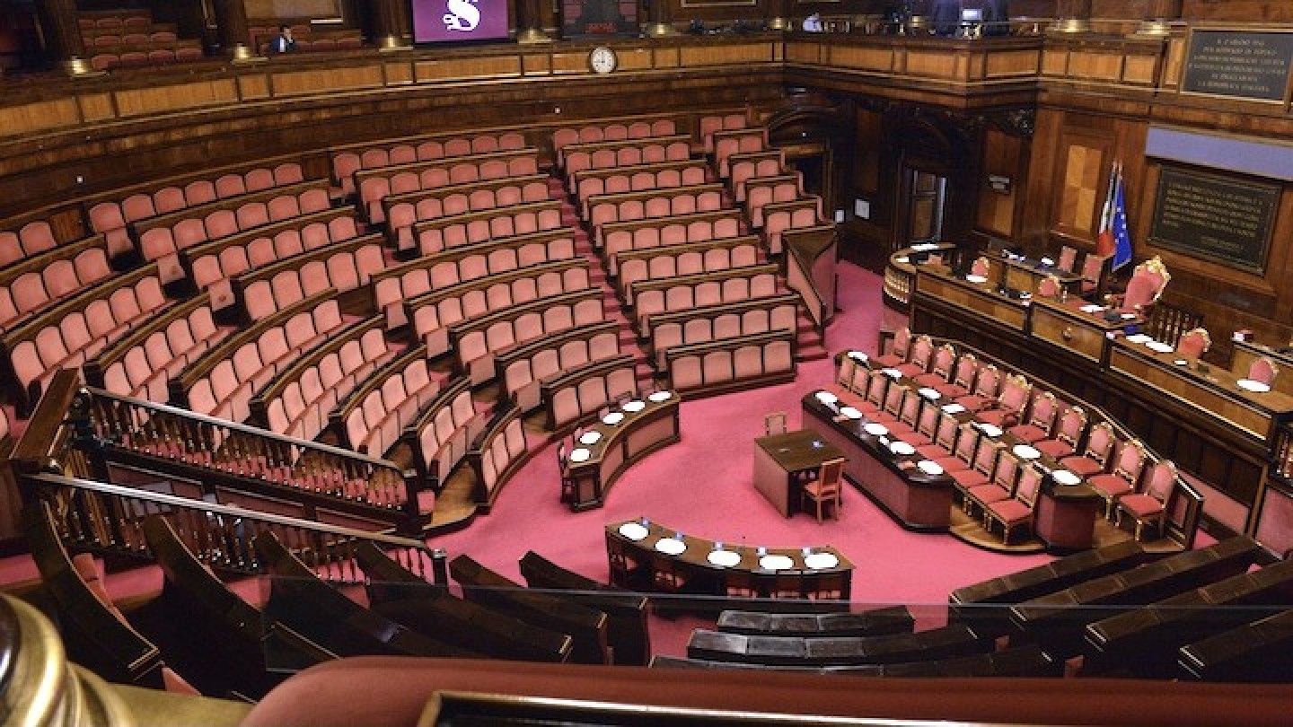 Immagine dell'Aula del Senato della Repubblica