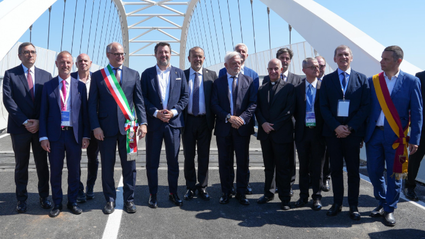 Evento del ministro Salvini presso nuovo accesso A1 Tor Vergata in Roma