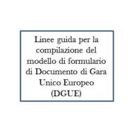Linee guida n. 3 del 18 luglio 2016 per la compilazione del modello di formulario di Documento di Gara unico Europeo (DGUE)