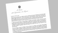 Lettera sig. Ministro