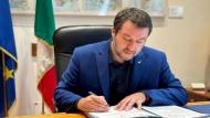 salvini al lavoro