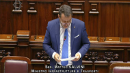 Il ministro Salvini al question time alla Camera
