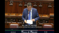 Il ministro Matteo Salvini alla Camera dei Deputati