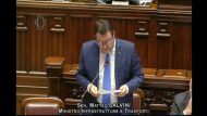 Il ministro Salvini alla Camera dei Deputati