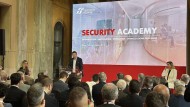Il ministro Salvini alla presentazione della "FS Security Academy" a Milano