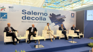 Inaugurazione Aeroporto Salerno Costa d'Amalfi Ministro Salvini presidente Vincenzo De Luca