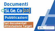 Copertina della sezione: documenti, Sigeco, pubblicazioni, attestazioni target